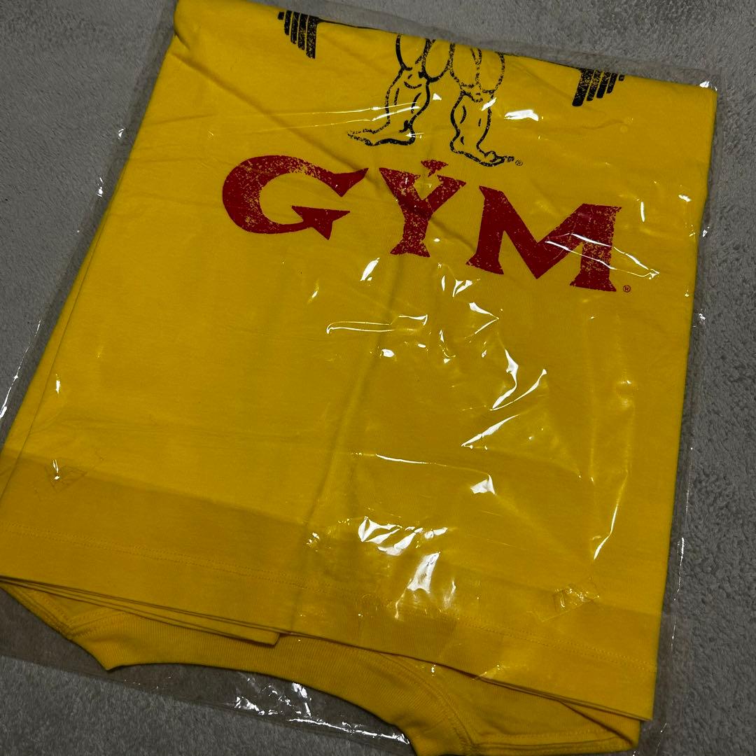【完売品】LÝFT × GOLD'S GYM Tシャツ　イエロー　L