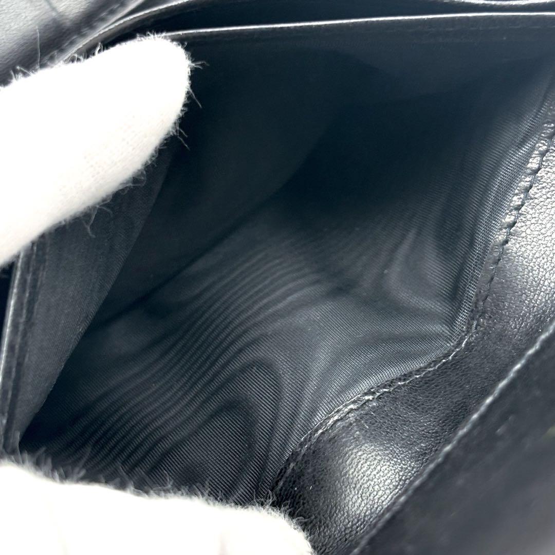 最終価格【極美品✨】シャネル 財布 ココステッチ デカココ キャビア 三つ折