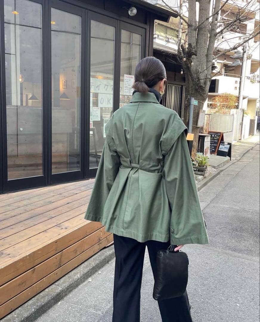 2WAY MILITARY JACKET カーキ 2サイズ k410