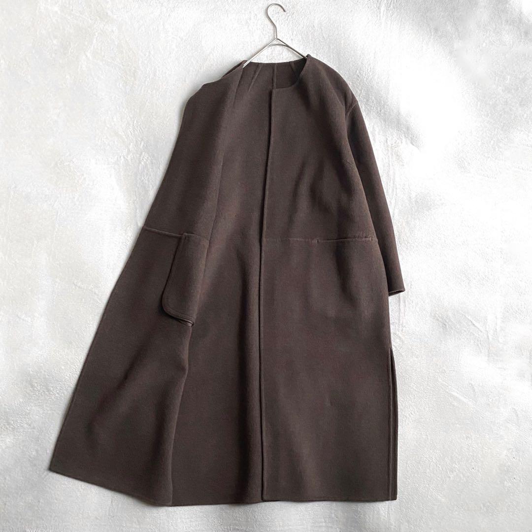 【ほぼ未使用✨】ドゥーズィエムクラス　victorian リバーノーカラーコート