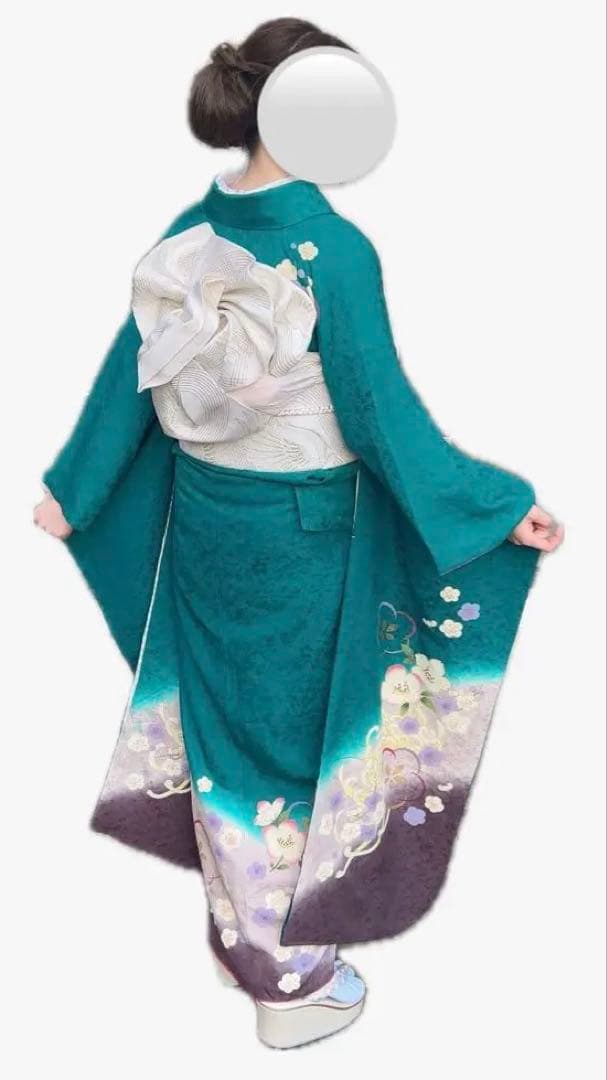 【すぐ着用可】振袖フルセット 17点 成人式 振袖 草履 髪飾り小物付き