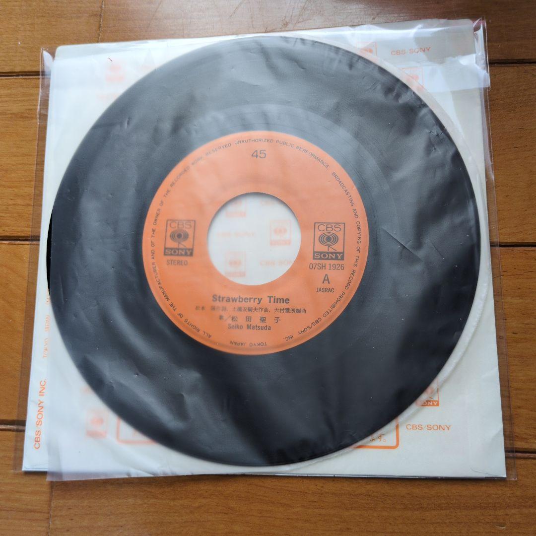松田聖子 ストロベリータイム直筆サイン入りレコードEP