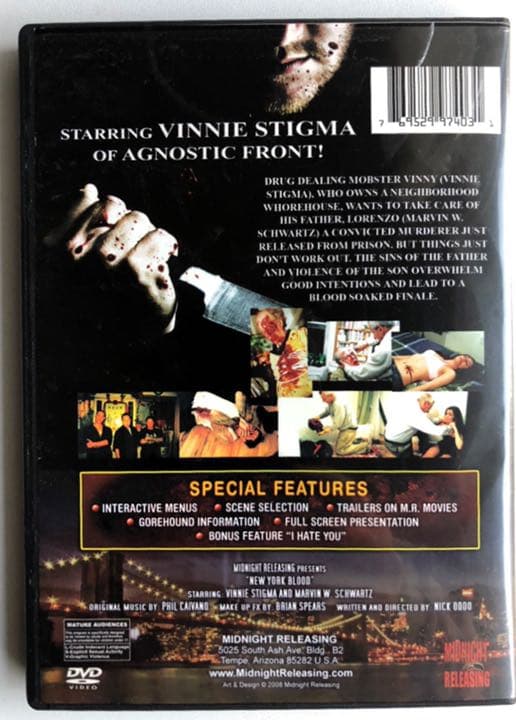 ■超激レア■AGNOSTIC FRONT_STIGMA主演ホラーDVD+CD新品