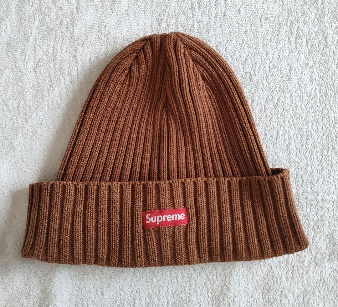 【美品】Supreme ブラウン ニット帽