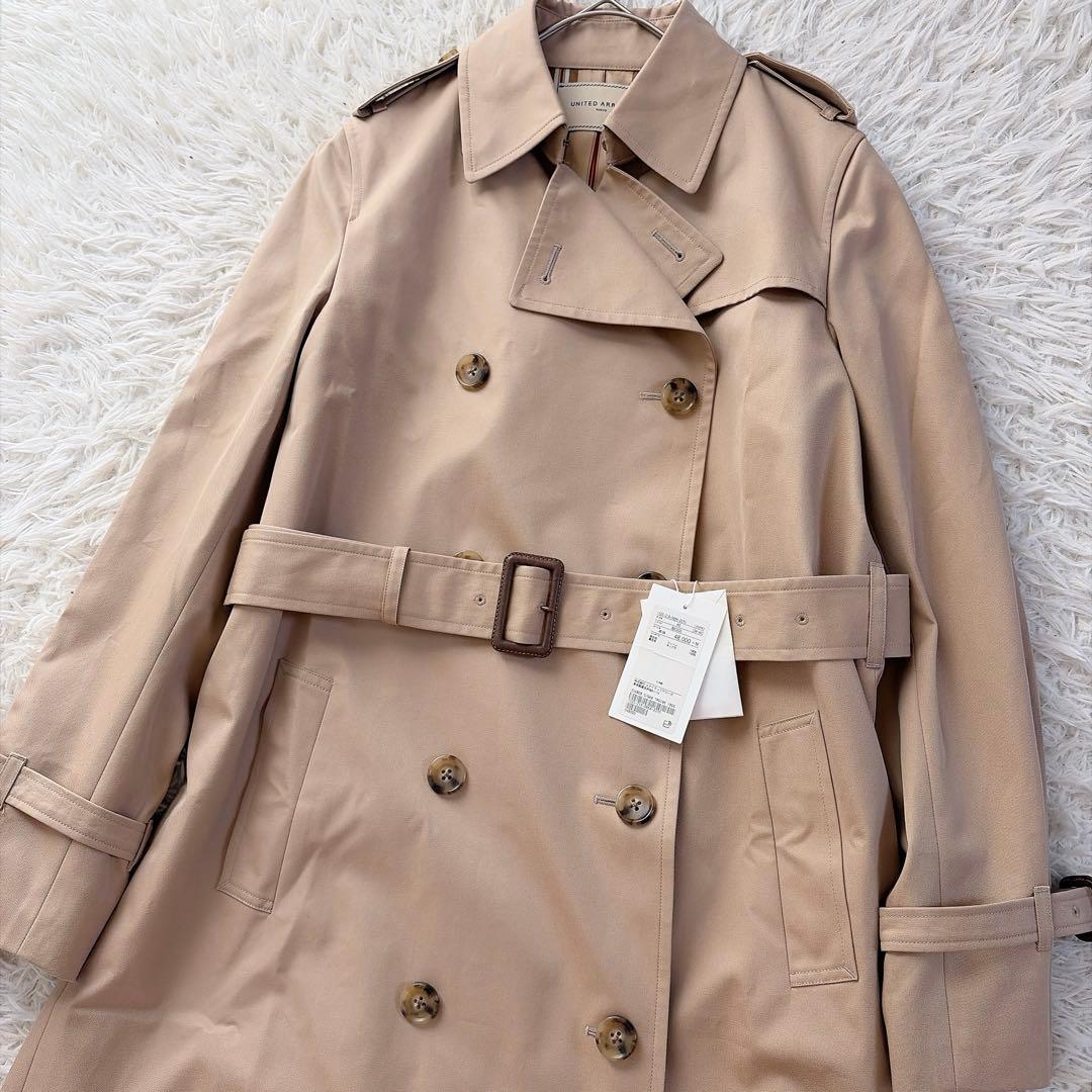 新品 Lサイズ ユナイテッドアローズ トレンチコート ベルト ロング丈