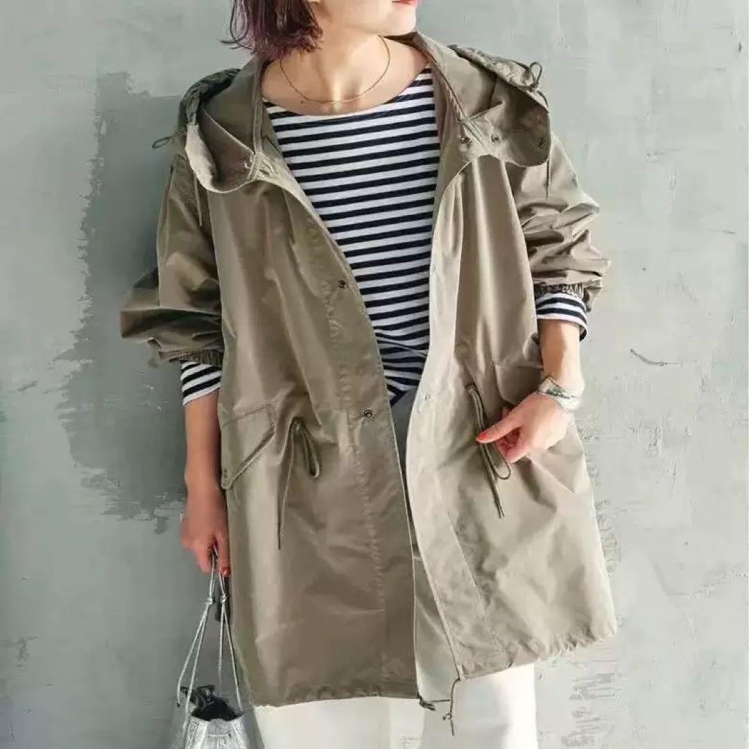 Spick and Span P/Ny 撥水スノーカモパーカーコート36