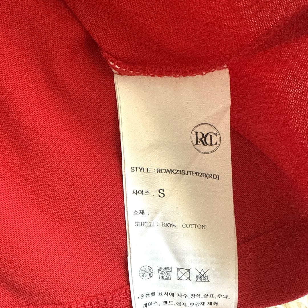 【新品】RECTO クロップドTシャツ 赤 レクト レッド 韓国 トップス 半袖