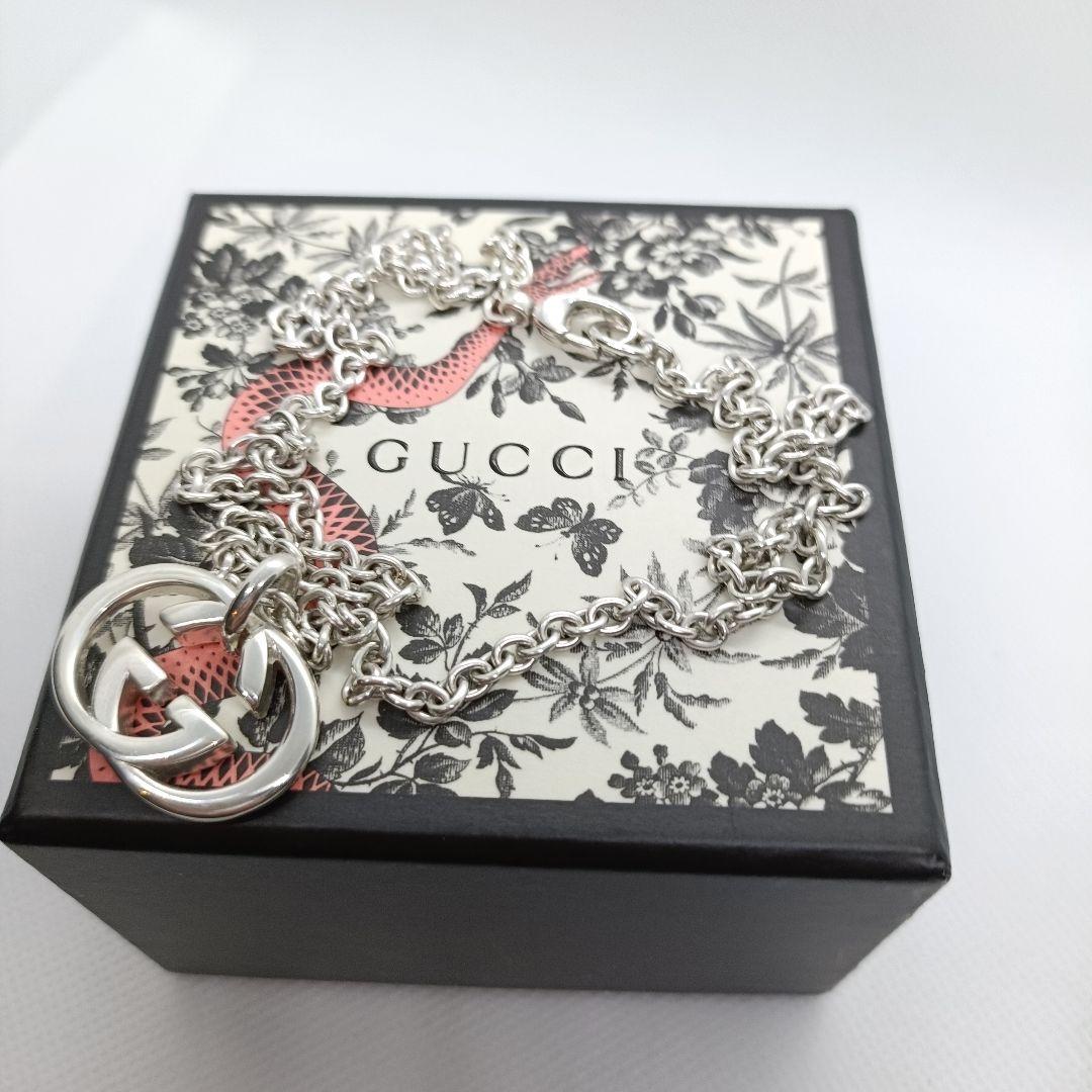 こうちゃん様　美品✨️保存箱袋付き　GUCCI ロゴ チャーム ネックレス 92