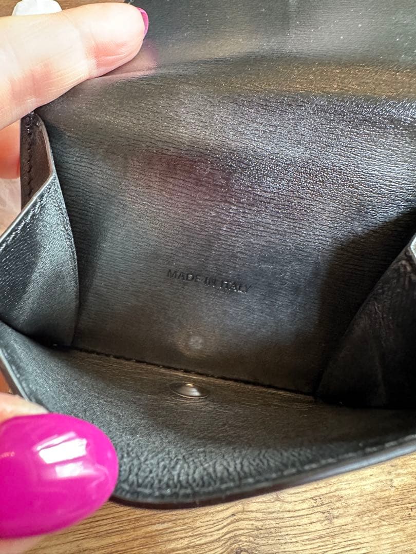 JIL SANDER ブラック 三つ折り財布