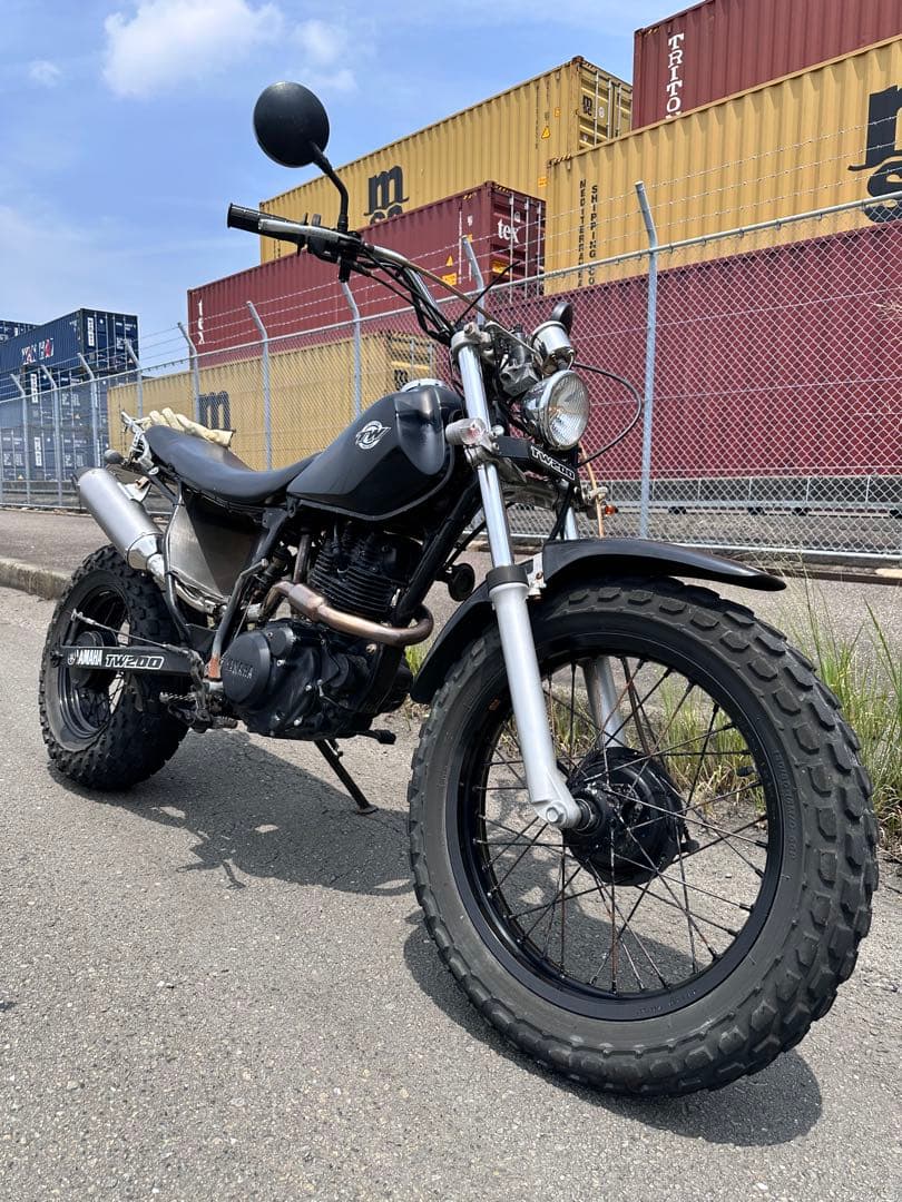 汎用　スリップオンマフラー TTR230 TW200 バイク マフラー