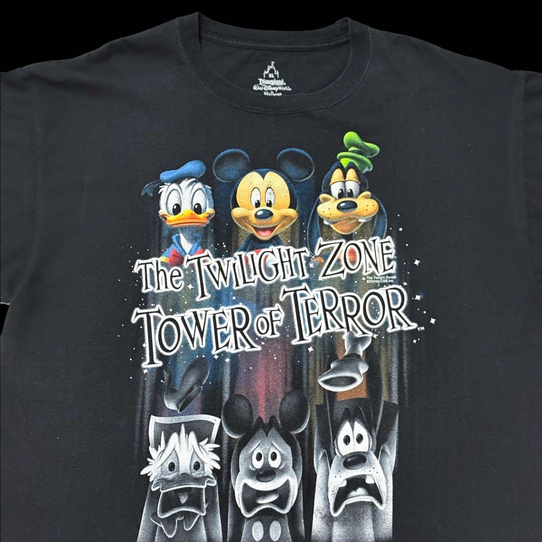 ぼのレア 00s Disney タワーオブテラー XLミキフレ落下Tシャツ