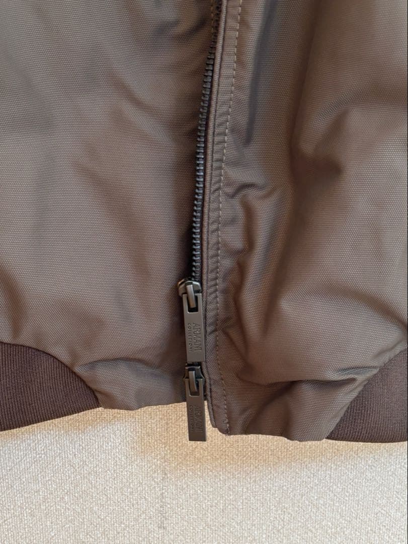 【美品】ARMANI COLLEZIONI ブルゾン ブラウン L 短丈
