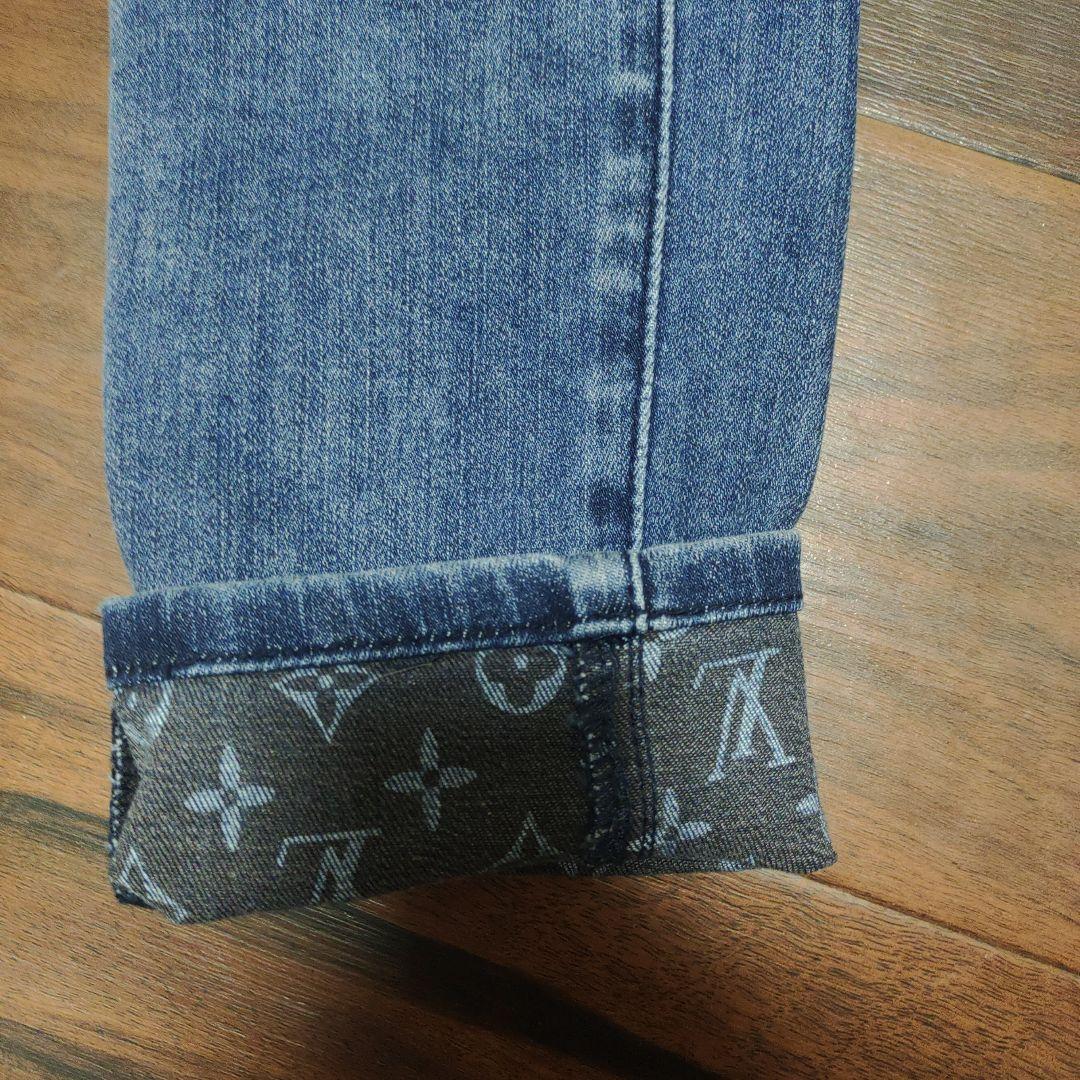 LOUIS VUITTON スキニーデニム ダークブルー