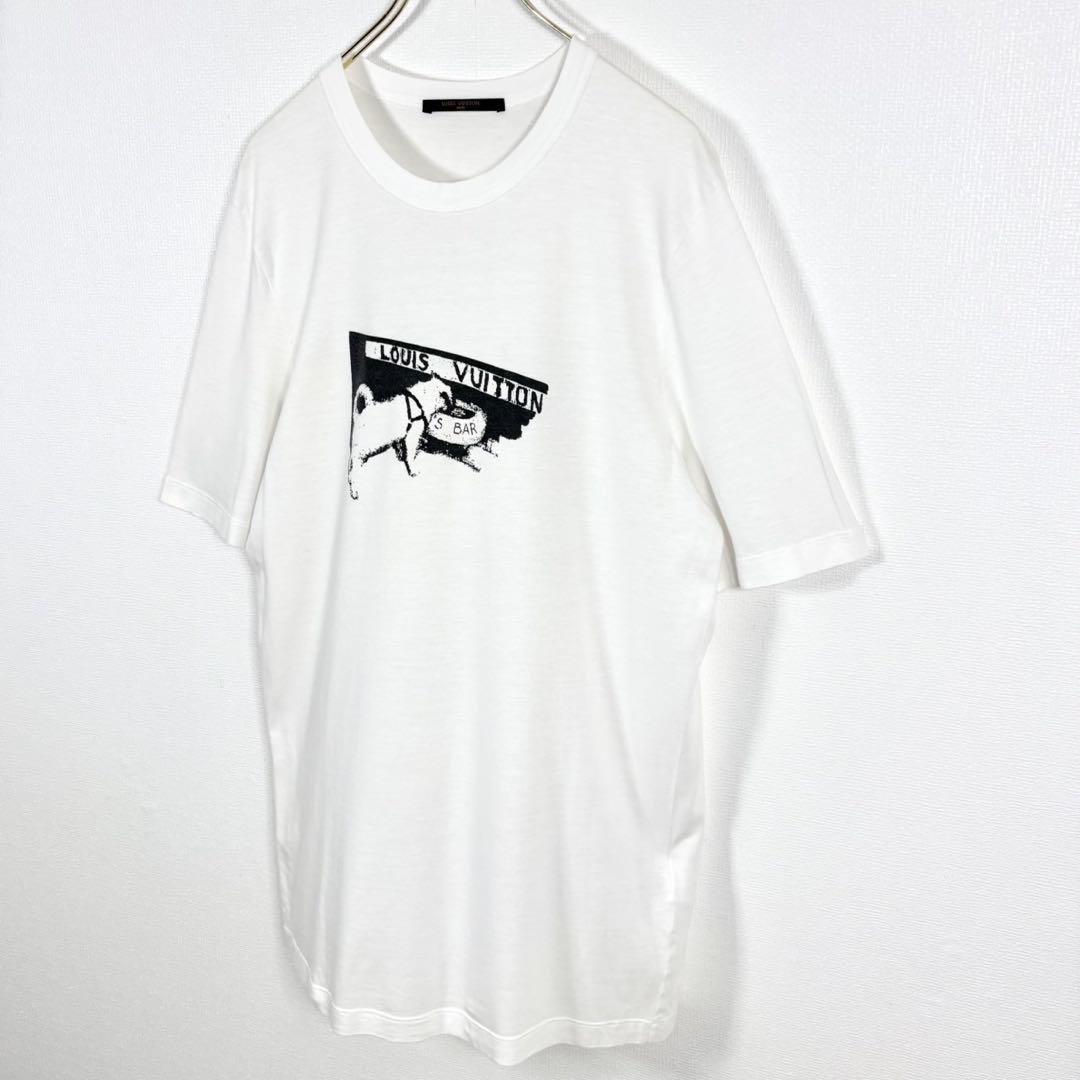 ヒデちゃん LV ルイヴィトン グラフィックプリントTシャツ \"ホワイト\"