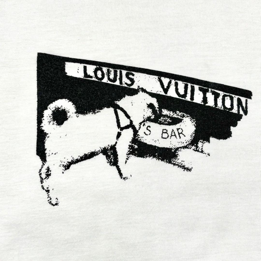 ヒデちゃん LV ルイヴィトン グラフィックプリントTシャツ \"ホワイト\"