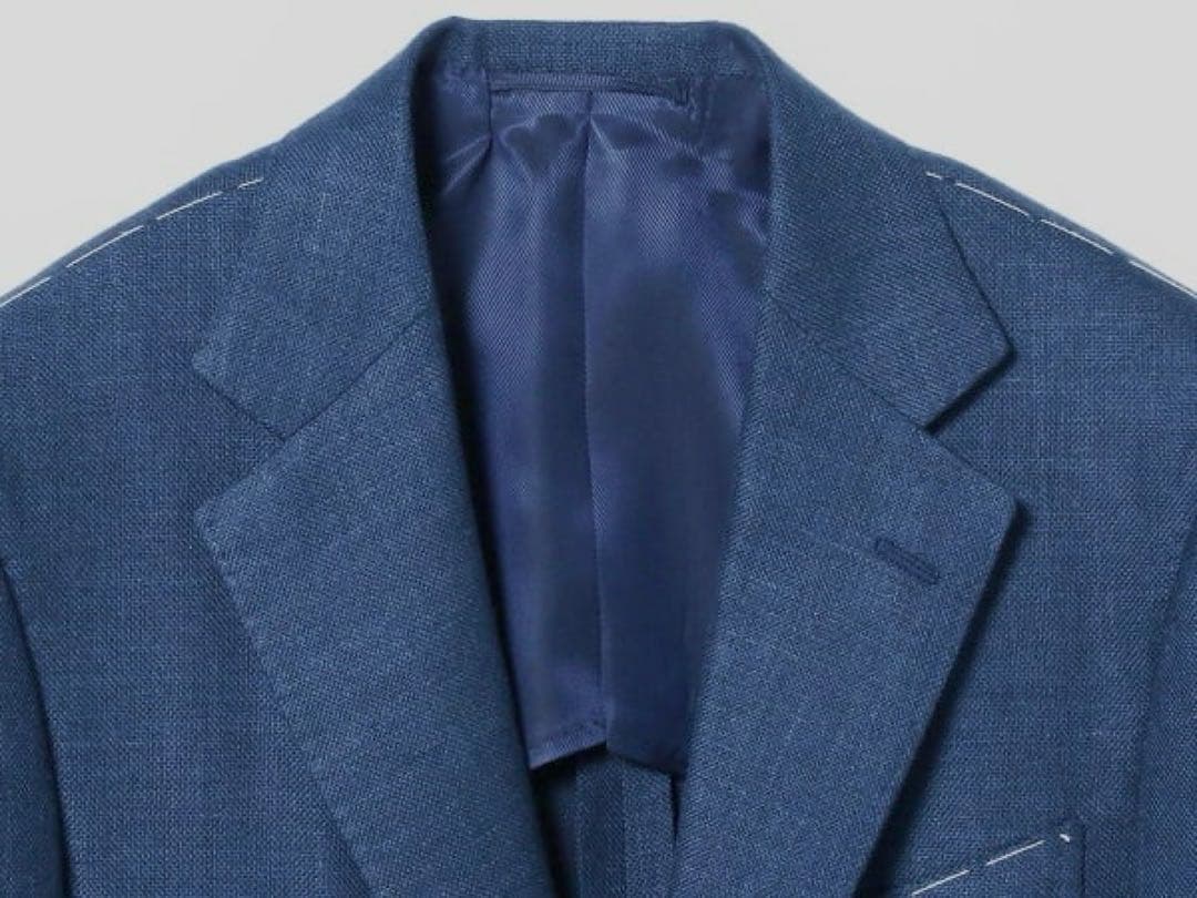 BEAMS F/ ロロピアーナ ミックスファブリック ソリッド ジャケット