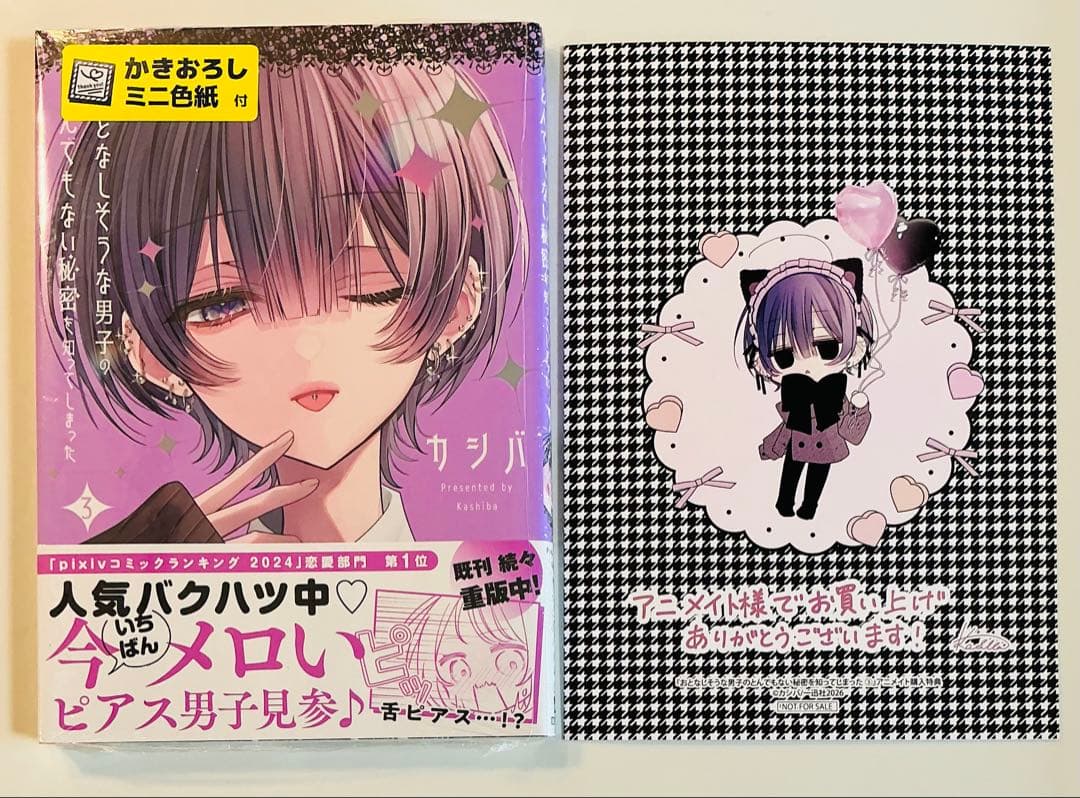 おとなしい男子のとんでもない秘密を知ってしまった 3巻 特典5種