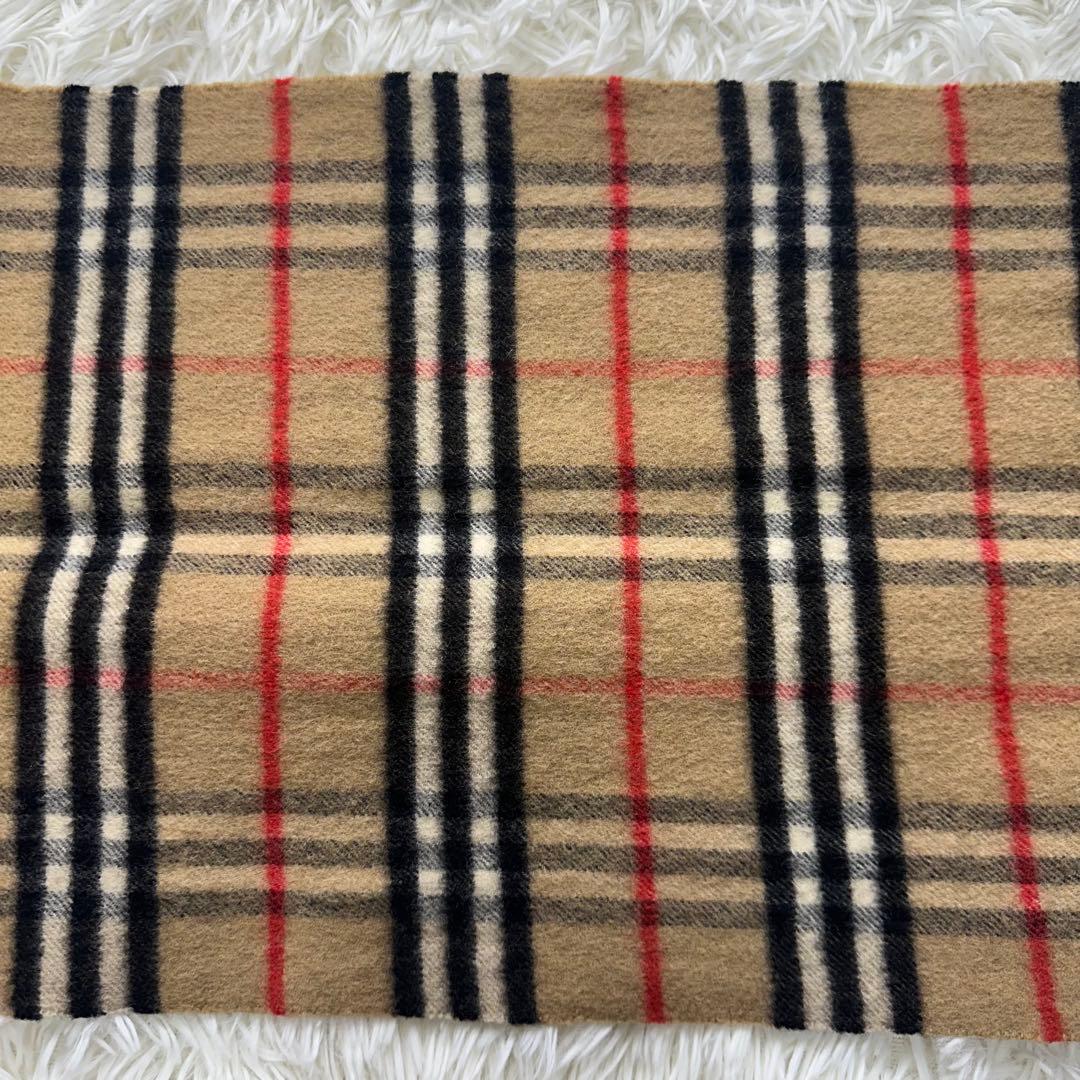 【120周年記念】丸善別注 バーバリー ノバチェック マフラー　カシミヤ