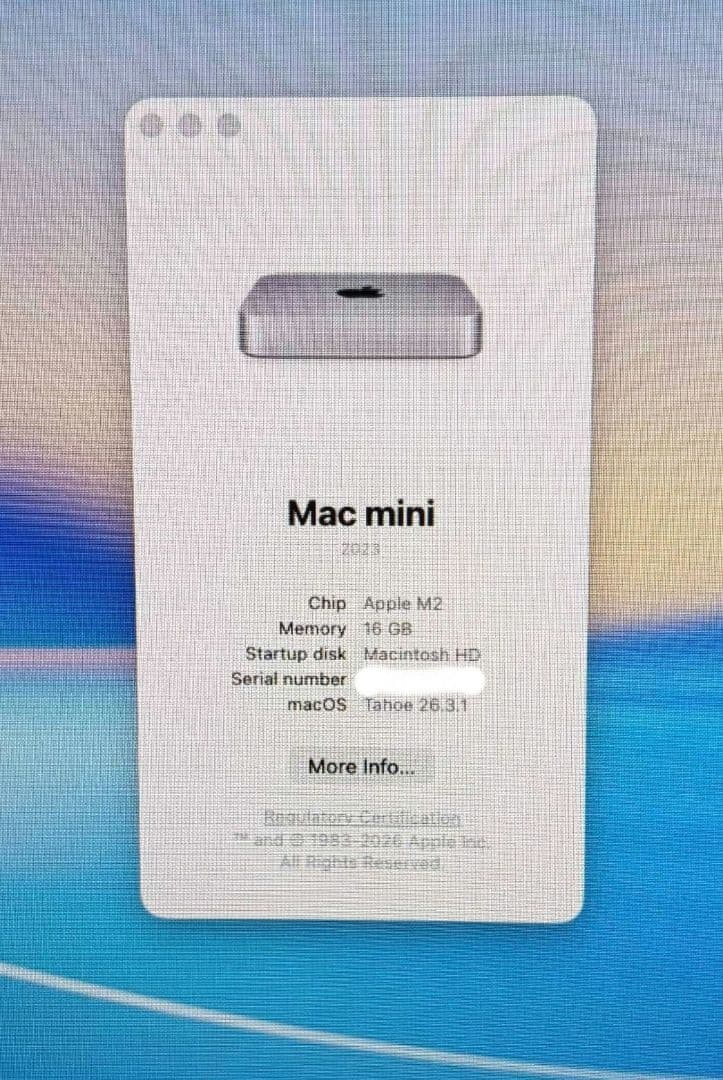 Mac mini M2 16GB/256GB 美品・付属品完備