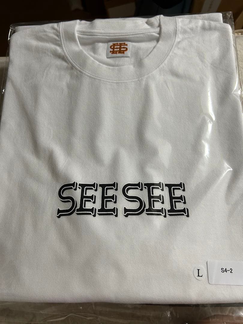 SEE SEE LOGO TEE WHITE Lサイズ