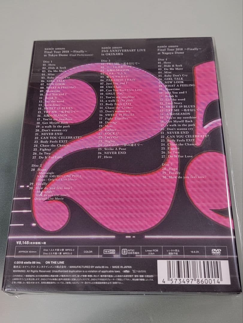 E　安室奈美恵 Finally Final Tour 2018 DVD