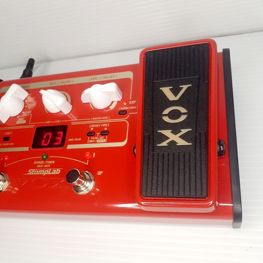 【電源付き】VOX ベース用 マルチエフェクター StompLab SL2B　赤