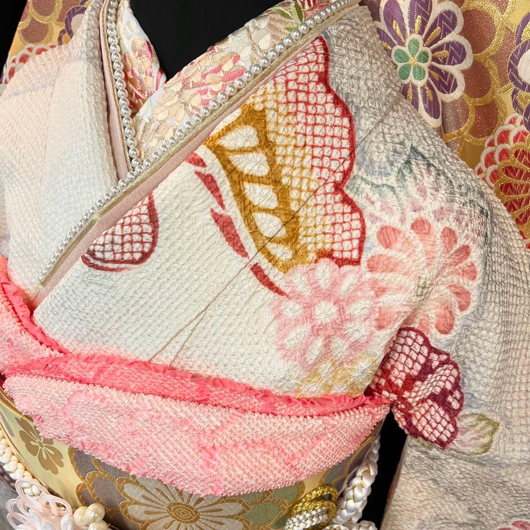 ■逸品■総絞り■吉祥松菊■古典正絹振袖フルセット■成人式結婚式■振袖一式