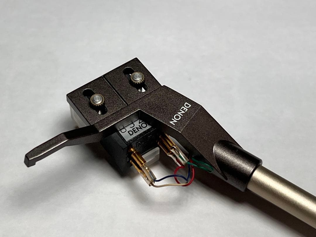 DENON DL-103 MC型カートリッジ、ストレート型アームパイプ付き