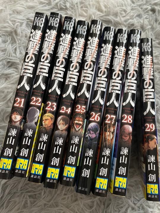 進撃の巨人 漫画 1〜29巻 ほぼ帯付き 初版多数