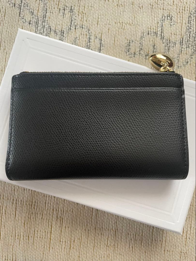 CAFUNE カフネ ブラックレザー 二つ折り財布