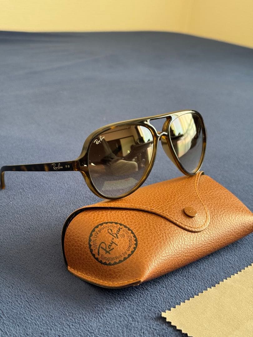 【中古】Ray-Ban CATS 5000 RB4125 べっ甲柄 サングラス