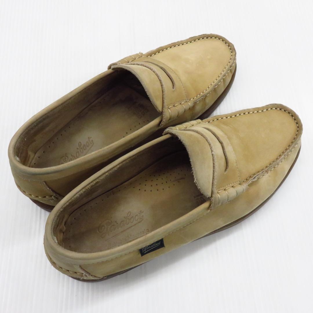 パラブーツコロー Paraboot CORAUX ベージュ スエード UK6.5