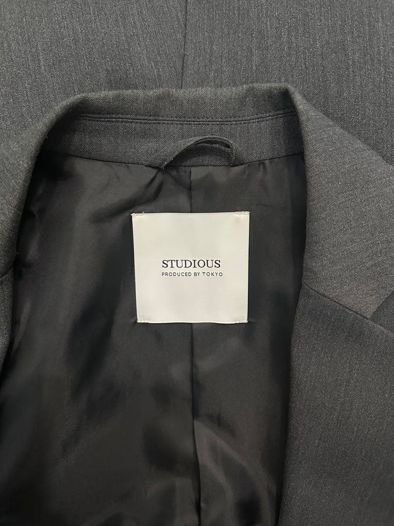【美品】STUDIOUS セットアップ ダークグレー