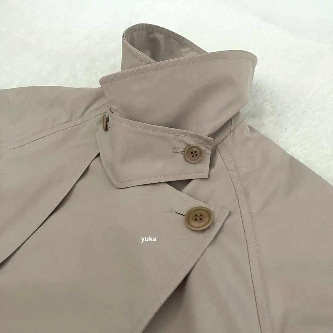 【新品タグ付】24SS IENA ポプリンオーバーショートコート ベージュ 38
