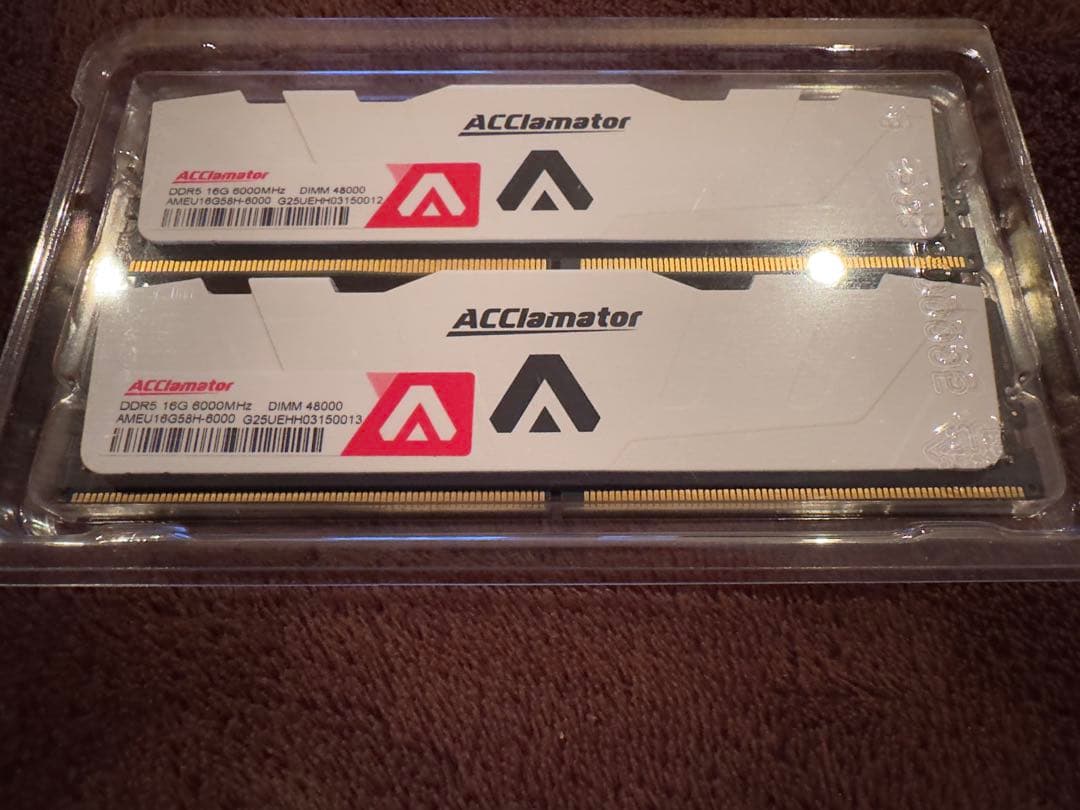 【未使用品】DDR5 16GB x2 32GB 6000MHz メモリ2枚