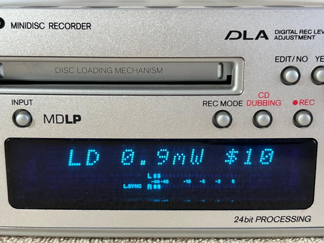 ONKYO オンキョー　MD-101A MDレコーダー取説付　中古動作確認済