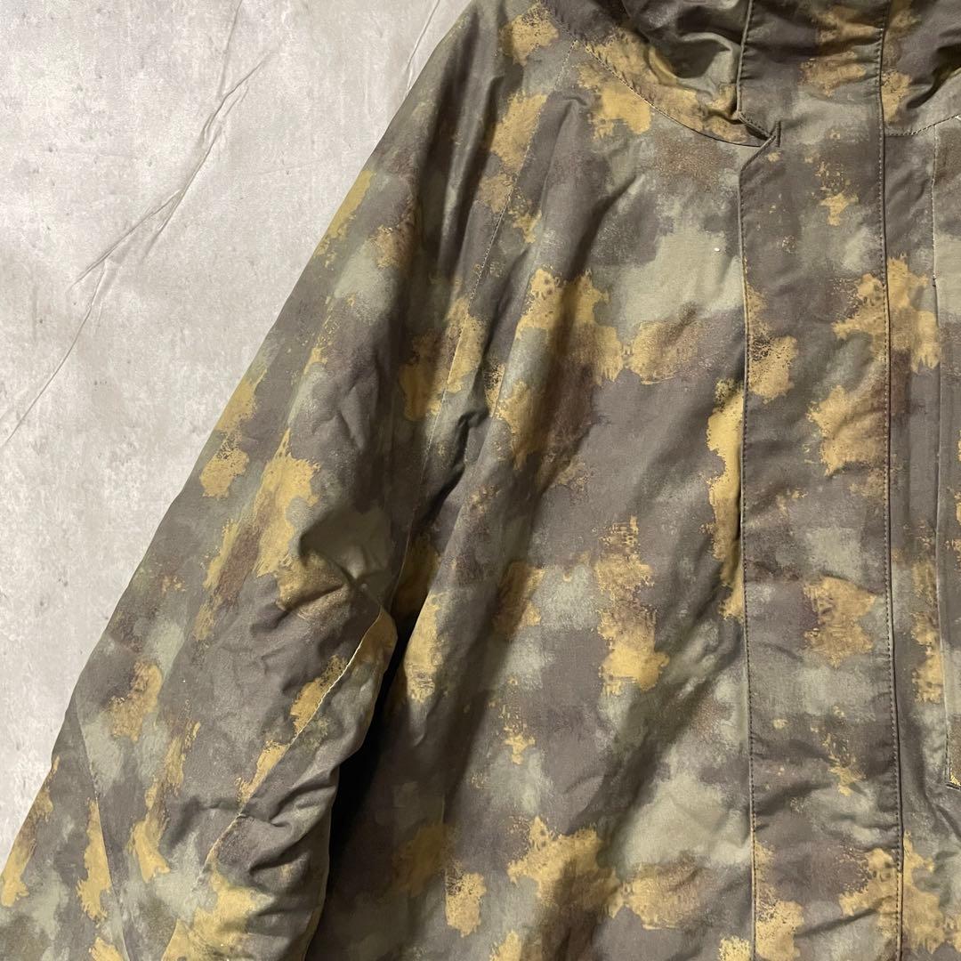 Burtonバートンスキーウェアスノーボードジャケットパーカー黒ブラック総柄希少