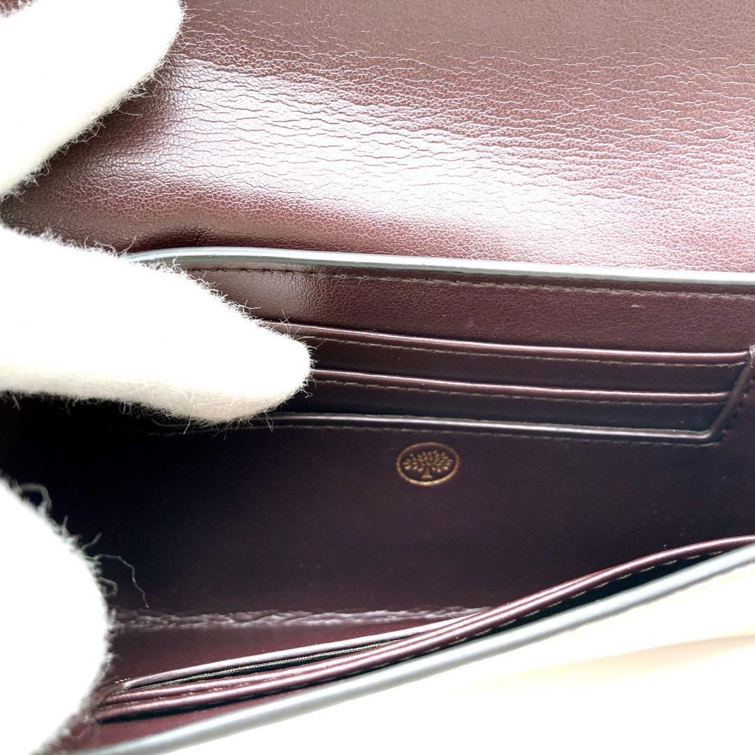 極美品 mulberry マルベリー サディ 二つ折り財布 ピンクベージュ