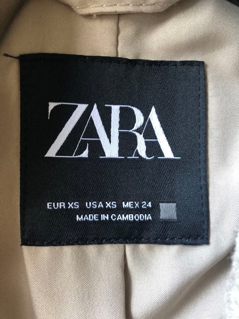 ZARAダブルブレスト ロングコート