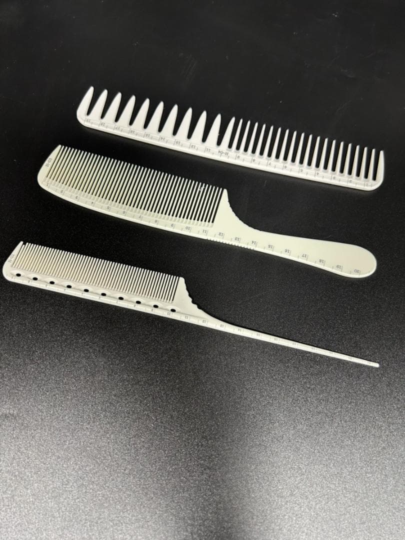 3セットコーム付き　BARBER　シザーケース　シザースタンド