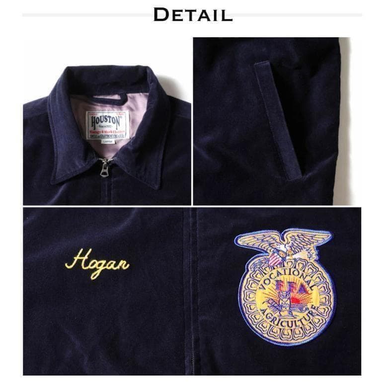 新品タグ付き＊HOUSTON ヒューストン FFAジャケット ネイビー XL