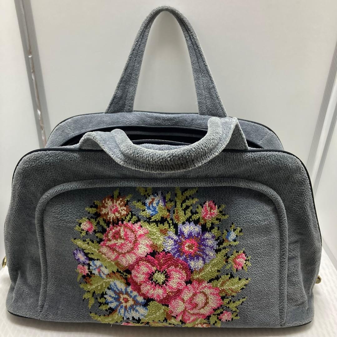 美品　FEILER フェイラー　ボストンバック　グレー　ビエンナ　大容量