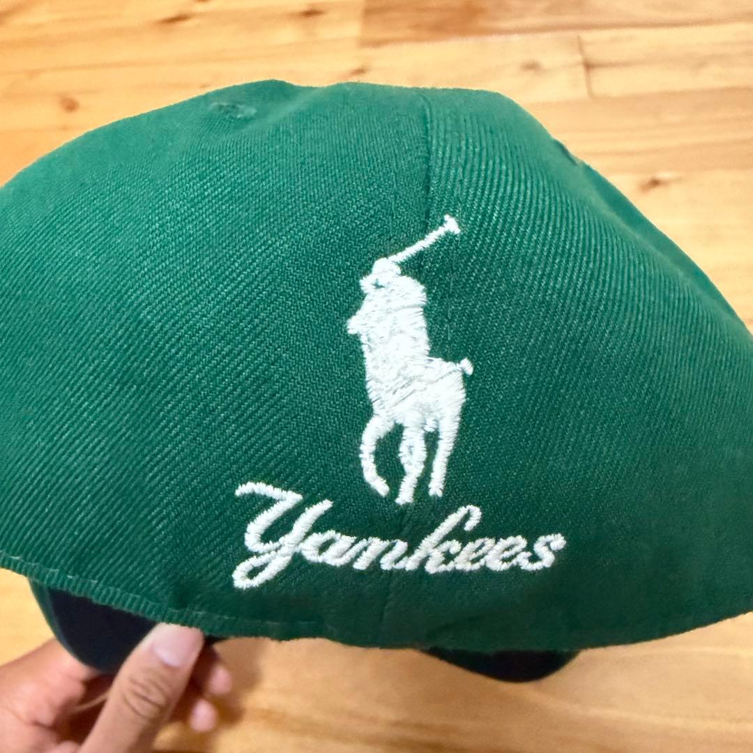 【美品】ラルフローレン　ニューヨーク・ヤンキース ベースボールキャップ　グリーン
