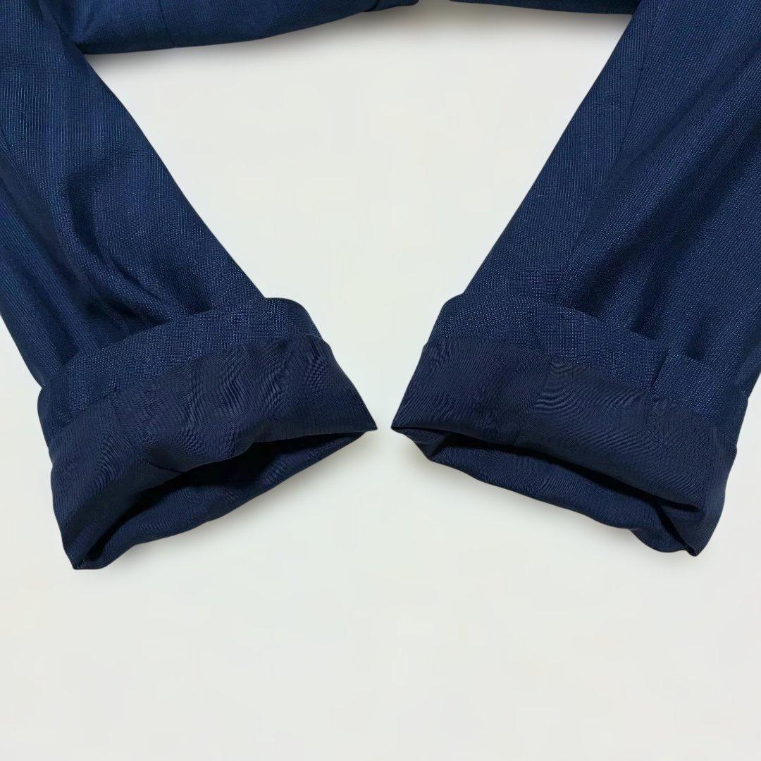 極美品✨ DAKS 紺ブレザー 銀ボタン ネイビー シャドーチェック 背抜き