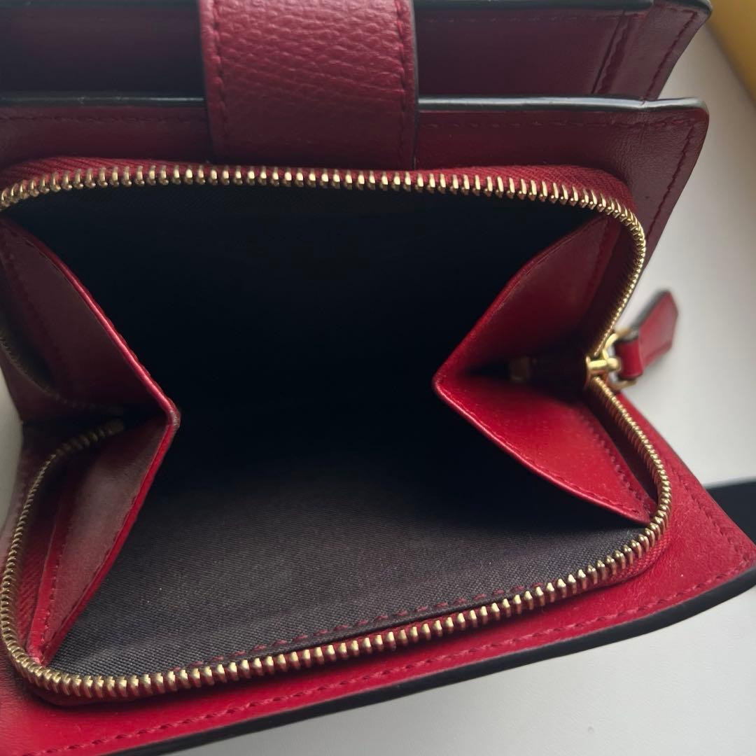 224 極上美品 FENDI フェンディ ズッカ 2つ折り財布
