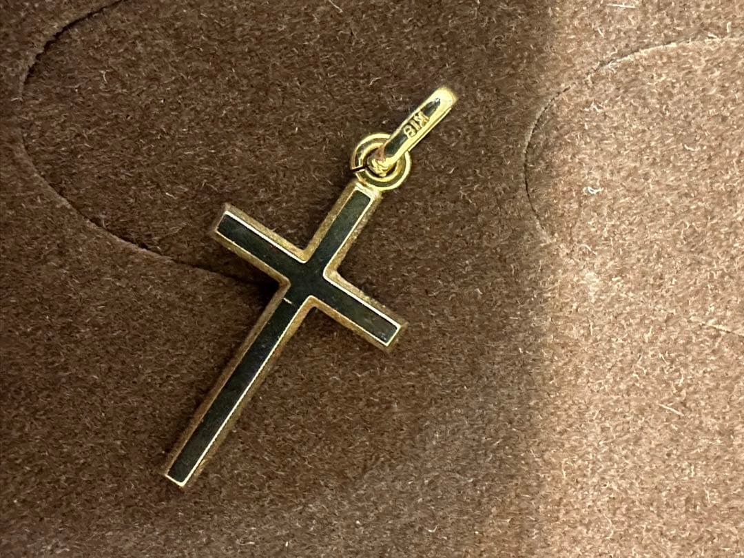 クロスネックレス　18K ゴールド