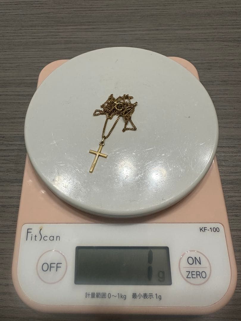 クロスネックレス　18K ゴールド