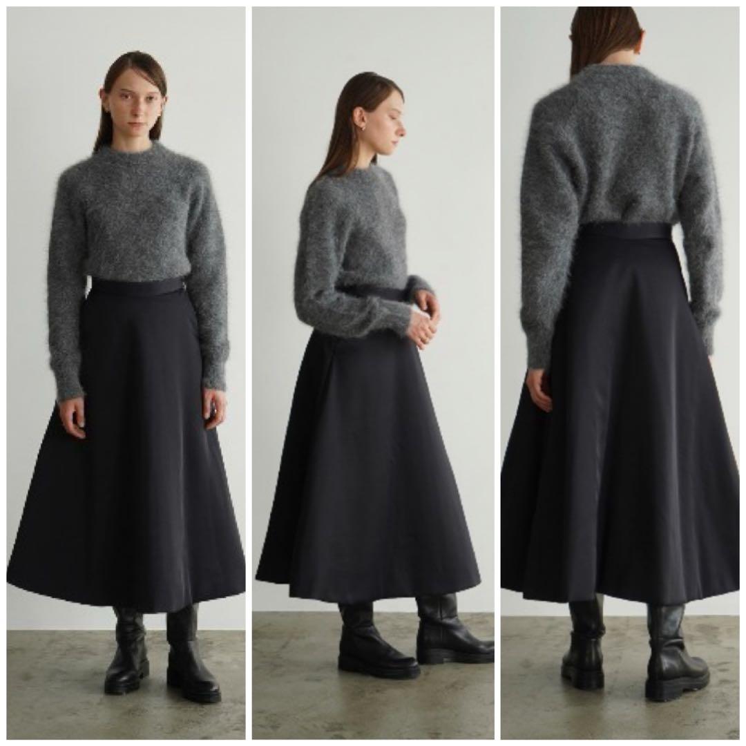 クラネ【美品】ボンディングフレアースカート CLANE 22AW