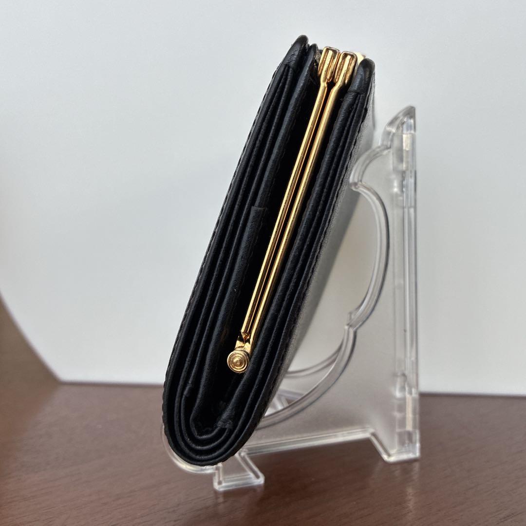 ジバンシー GIVENCHY 二つ折り財布 がま口 コンパクト財布 ブラック 黒
