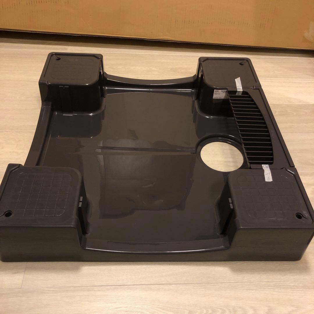 洗濯機　防水パン　ブラック　黒　ドラム　縦型